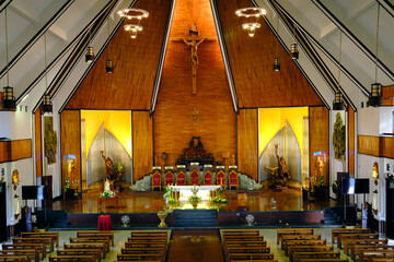 Tac Say Church, also known as Father Diep Church.  Francis Xavier Truong Buu Diep was a famous  Vietnamese Catholic priest killed in 1946.  Bac Lieu. Vietnam. .