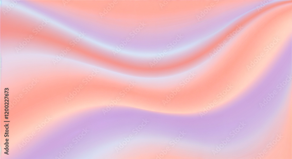 Poster soft pastel gradient background forming a smooth wavy pattern, ideal for various design projects