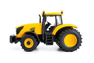 Obraz premium Big agricultural tractor isolated on a white background