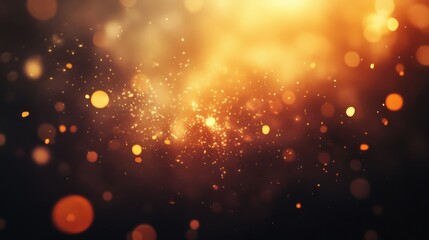 Warm, golden bokeh lights sparkle.