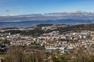 Paisagem da cidade de Braga, Vista a partir da escadaria do Bom Jesus do Monte.