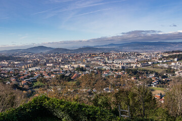 Paisagem da cidade de Braga, Vista a partir da escadaria do Bom Jesus do Monte.