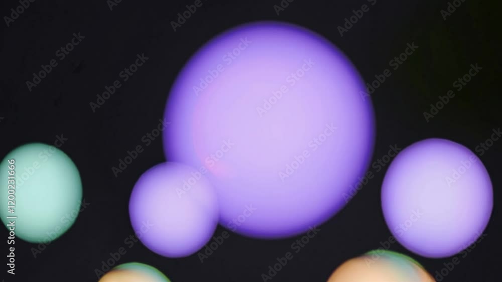 Aufkleber abstract blurred lights create a vibrant and colorful background, ideal for adding a modern and tren