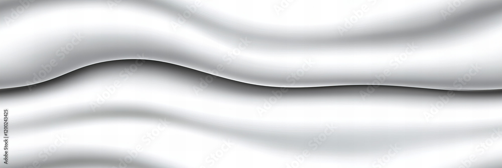 Wall mural textured white waves create a soft, flowing background suitable for various designs and presentation