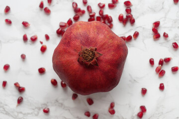 Pomegranate And Pomegranate Seeds
