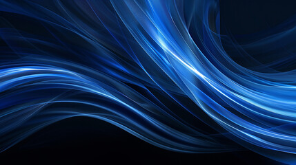 Abstract shiny blue wavy background