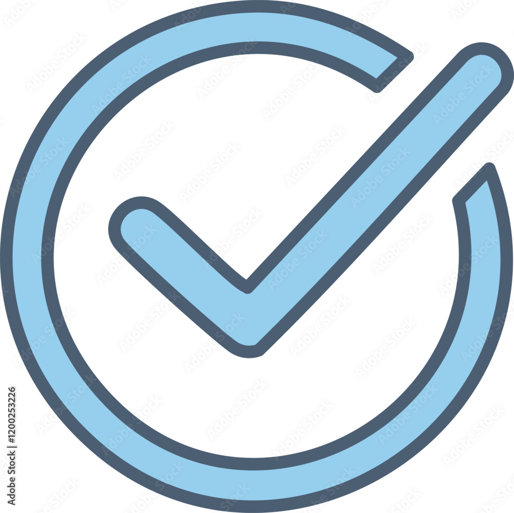 Poster checkmark icon. checkmark vector set. checked check box sign. approved symbol. isolated v check mark