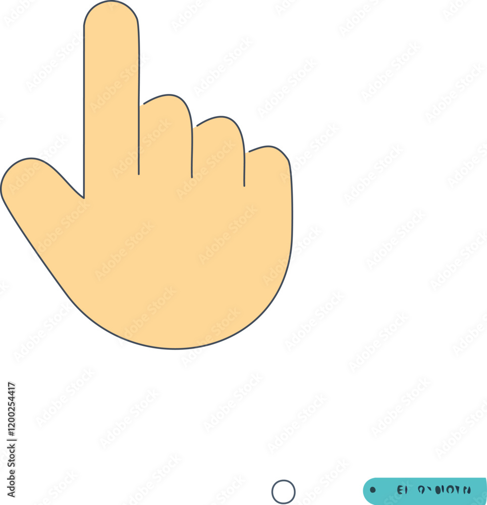 Poster Hand cursor icon set. click icon vector. hand click. pointer