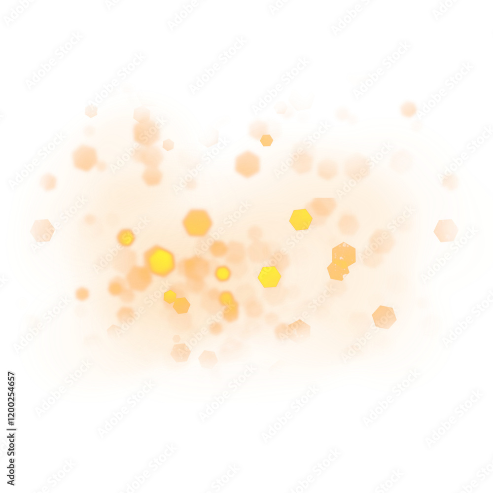Aufkleber colorful abstract background with soft yellow and orange bokeh effects creating a warm and inviting 