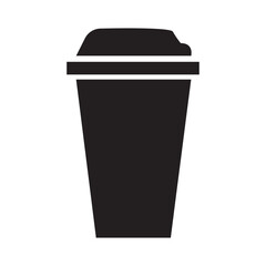 Coffee cup icon silhouette vector