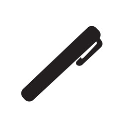 Pen icon silhouette vector art