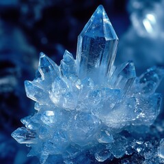 Obraz premium Macro photograph showcasing the beauty and intricate formations of antarctic ice crystals, resembling a miniature frozen palace