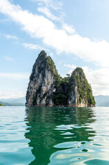 a boat in Khao Sok national park