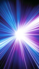 Fototapeta premium Blue, Pink, and Purple Radiant Marketing Strategies Light Trails, Blurred Futuristic Design