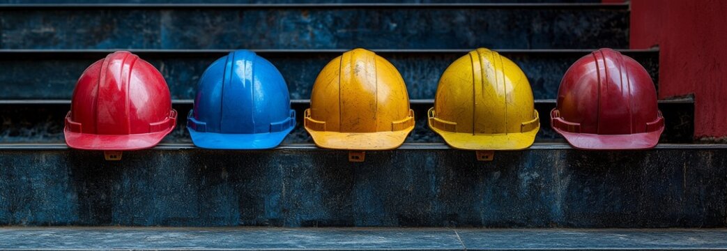 High-quality teamwork is essential for the construction team. Engineers and construction workers alike must wear helmets to ensure safety at work