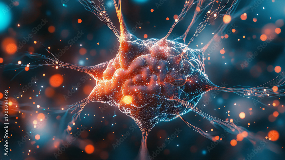 Poster Exploring the intricate neural network visualization of the human brain