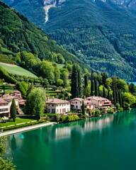 Fototapeta premium Mystical Mornings at Lake Iseo