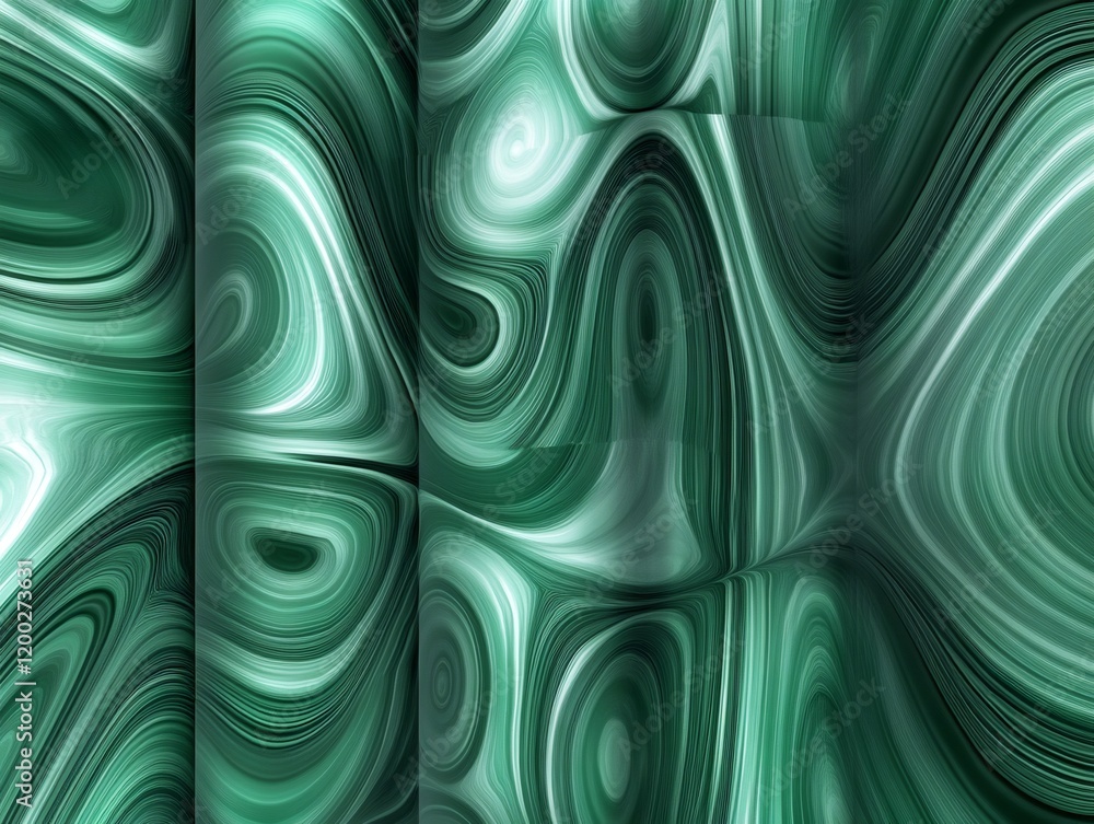 Aufkleber Green malachite abstract background creating a beautiful texture, perfect for websites and graphic design projects