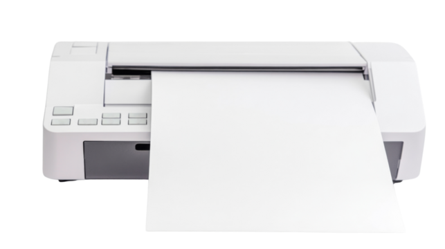 Printer, isolated on transparent background