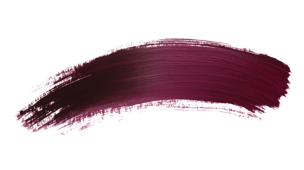 Rich Burgundy Brush Stroke, isolated on transparent background