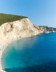 Most beautiful beaches of Greece series - Porto Katsiki in Lefkada. Ionian islands	