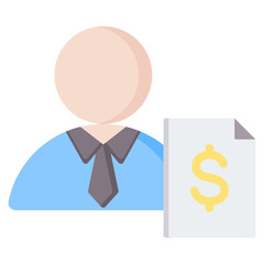 Financial Advisor Flat Icon