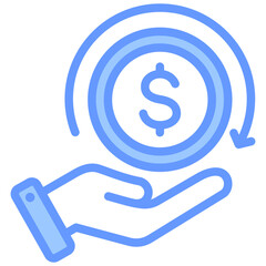 Savings Blue Icon