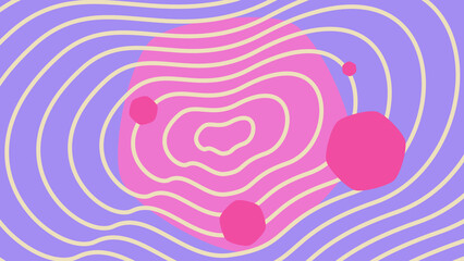 Colorful Background With Wavy Pattern