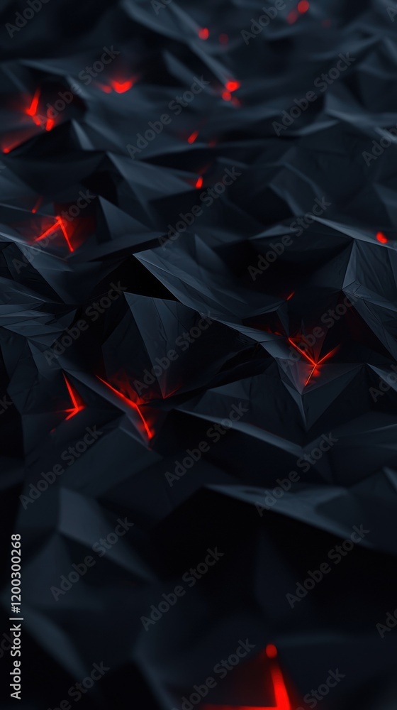 Canvas Prints a black and red image of a black and red pattern