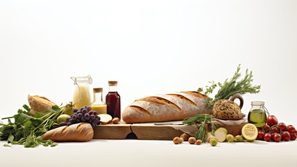 Fresh Produce and Bread Display