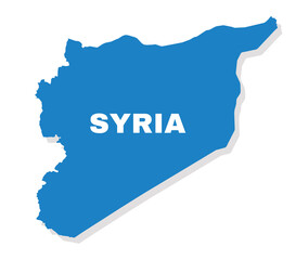 Syria simple flat vector illustration map