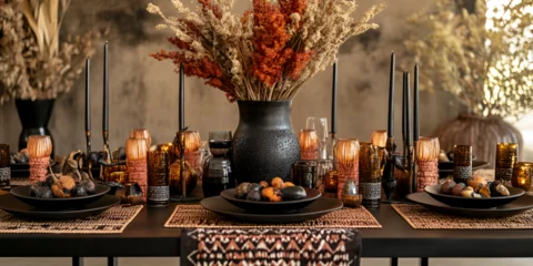 Fotobehang African-Inspired Setup with Tribal Patterns © Electric