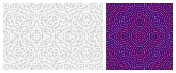 Seamless Pattern, Seamless Background, Colors easily changed and Vector illustration.