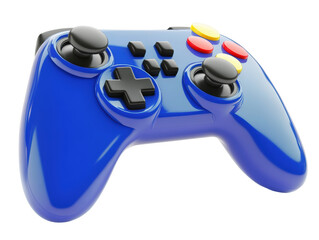 Isolated Blue Game Controller