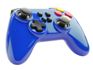 Isolated Blue Game Controller