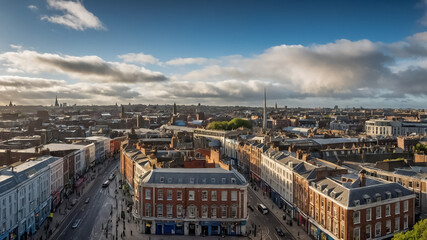 Fototapeta premium panorama of stunning Dublin Ireland