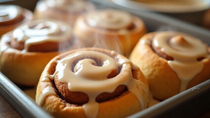 Cinnamon Swirls: A Warm, Glazed Delight
