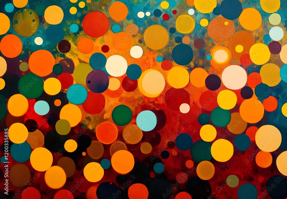 Poster abstract colorful patterns