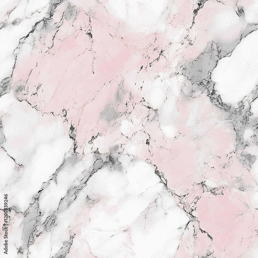 Poster pink and white marble texture with subtle veins and patterns