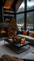 Cozy Modern Christmas House with Loft Aesthetics
