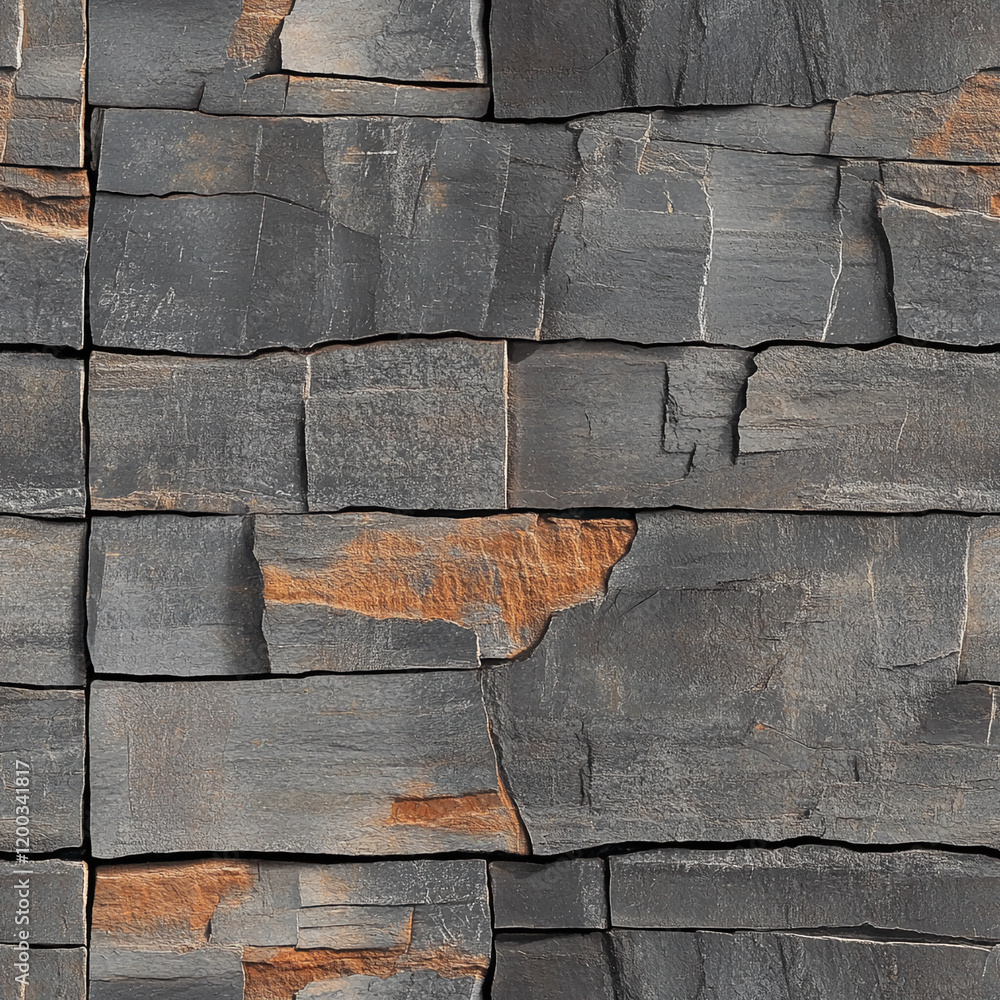 Poster realistic stone wall texture with rough and natural pattern