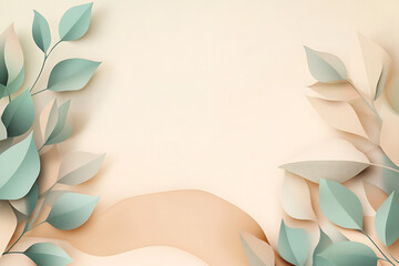 abstract background with leaves
