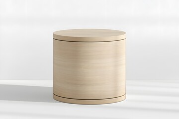 Obraz premium Wooden Cylinder: Design & Texture Showcase