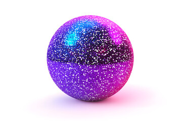 Glitter Orb Shimmers Vibrantly, Festive Decor