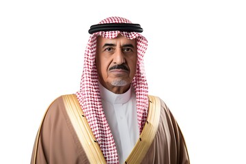 Obraz premium Portrait Of A Saudi Man Wearing A Thawb