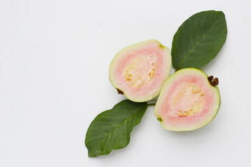 Fresh tropical pink  guava fruit