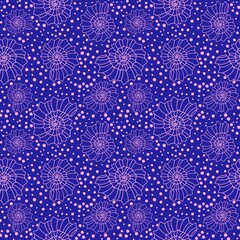 Sea shell seamless summer ocean pattern for wrapping paper and fabrics