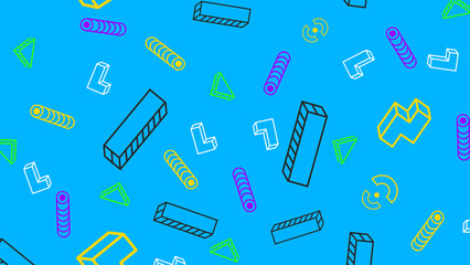 Memphis Design Abstract Background