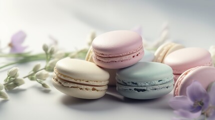 Obraz premium A minimalist composition featuring elegant macaron.