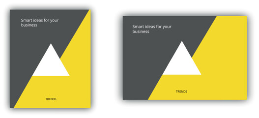 Presentation template. Design for corporate presentation, portfolio, infographic. For business and marketing